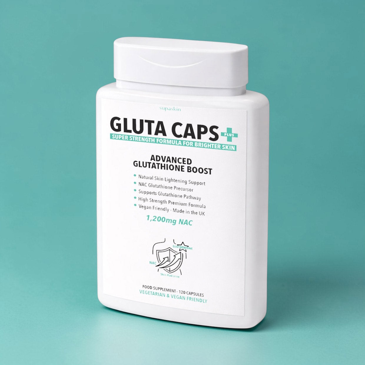 Gluta Caps Plus - Glutathione Boost Skin Lightening Supplement 1,200mg supaskin.co.uk Gluta Caps Plus - Glutathione Boost Skin Lightening Supplement 1,200mg supaskin.co.uk